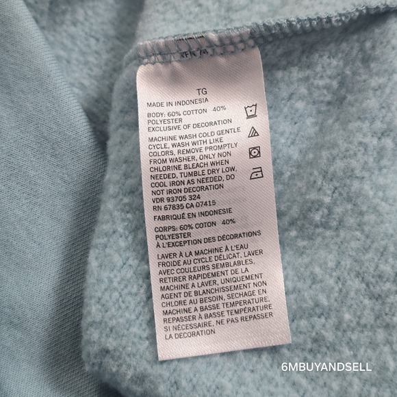 Nautica Mens XL Quarter Zip Fleece Pullover Light Blue Mint Casual - Picture 6 of 10